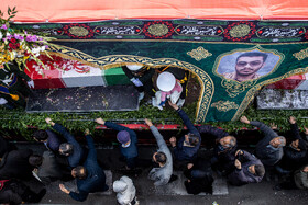 مراسم تشییع پیکر شهدای جنایات اخیر صهیونی - آمریکایی