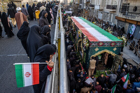 مراسم تشییع پیکر شهدای جنایات اخیر صهیونی - آمریکایی