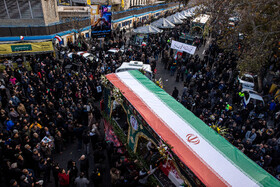 مراسم تشییع پیکر شهدای جنایات اخیر صهیونی - آمریکایی