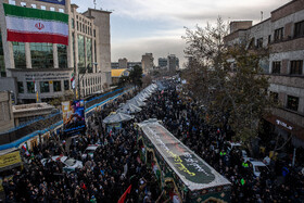 مراسم تشییع پیکر شهدای جنایات اخیر صهیونی - آمریکایی