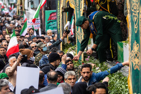 مراسم تشییع پیکر شهدای جنایات اخیر صهیونی - آمریکایی