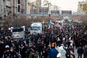 مراسم تشییع پیکر شهدای جنایات اخیر صهیونی - آمریکایی