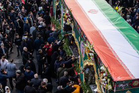 مراسم تشییع پیکر شهدای جنایات اخیر صهیونی - آمریکایی