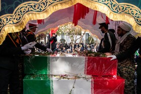 مراسم تشییع پیکر شهدای جنایات اخیر صهیونی - آمریکایی