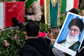 مراسم تشییع پیکر شهدای جنایات اخیر صهیونی - آمریکایی