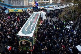 مراسم تشییع پیکر شهدای جنایات اخیر صهیونی - آمریکایی