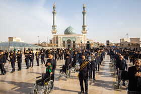 عزاداری خادمان کریمه اهل بیت(س) در روز شهادت امام موسی الکاظم(ع)