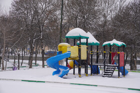 بارش برف در اردبیل