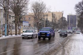 بارش برف در اردبیل