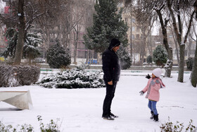 بارش برف در اردبیل