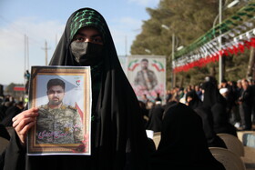 تشییع شهید امنیت در کوهدشت لرستان