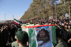 تشییع شهید امنیت در کوهدشت لرستان