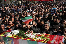 تشییع شهید امنیت در کوهدشت لرستان