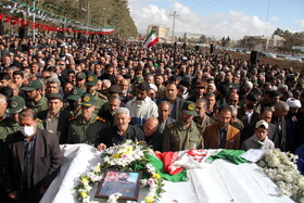 تشییع شهید امنیت در کوهدشت لرستان