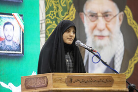 سخنرانی همسر شهید مصطفی علیخانی در مراسم بزرگداشت شهدای امنیت -اصفهان