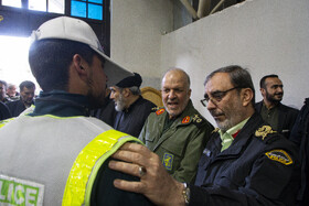 سردار سرتیپ دوم پاسدار حمیدرضا علینقیان‌پور، فرمانده کل فراجا استان اصفهان و سردار سرتیپ پاسدار مجتبی فدا، فرمانده سپاه صاحب‌الزمان (عج) استان اصفهان در مراسم بزرگداشت شهدای امنیت -اصفهان