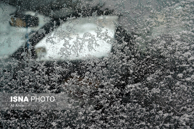 هم‌اکنون آغاز بارش برف در مشهد