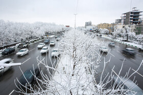 بارش اولین برف زمستان - مشهد