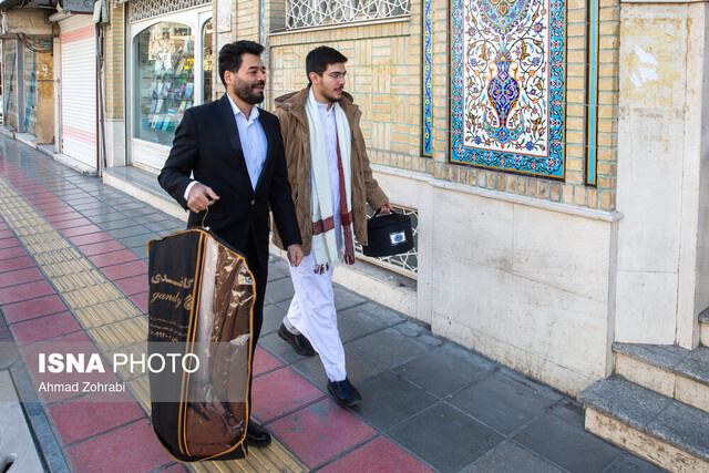 عمامه گذاری طلاب در روز عید بزرگ مبعث رسول اکرم(ص) - قم