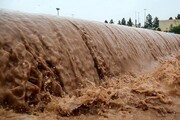بارش شدید باران و جاری شدن سیلاب در بخش قوشخانه شیروان