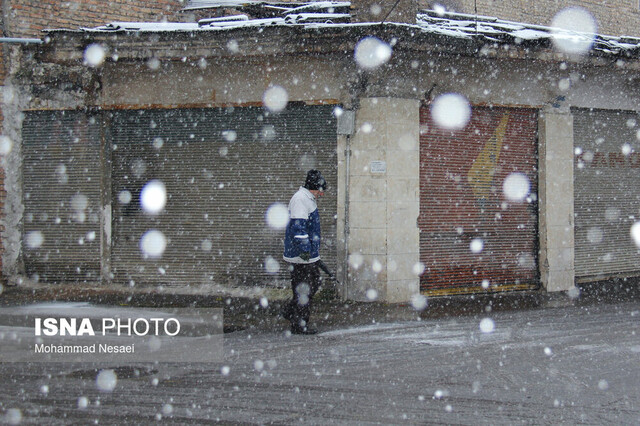 بارش برف در گرگان