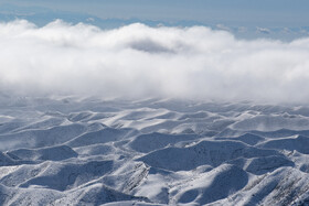 بارش برف در آرامگاه خالد نبی