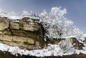 بارش برف در آرامگاه خالد نبی