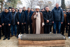 مراسم تشییع پیکر «رضا رویگری»