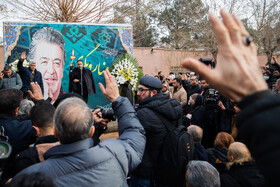 مراسم تشییع پیکر «رضا رویگری»