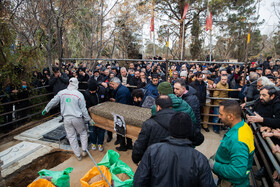 مراسم تشییع پیکر «رضا رویگری»