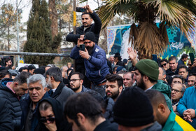 مراسم تشییع پیکر «رضا رویگری»