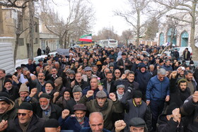 راهپیمایی مردم و روحانیون همدان در حمایت از قرآن و ولایت فقیه