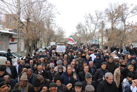 راهپیمایی مردم و روحانیون همدان در حمایت از قرآن و ولایت فقیه