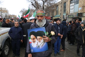 راهپیمایی مردم و روحانیون همدان در حمایت از قرآن و ولایت فقیه