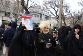 راهپیمایی مردم و روحانیون همدان در حمایت از قرآن و ولایت فقیه