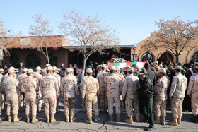 وداع مردم تبریز با شهید مرزبانی مهدی مصطفایی