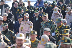 وداع مردم تبریز با شهید مرزبانی مهدی مصطفایی