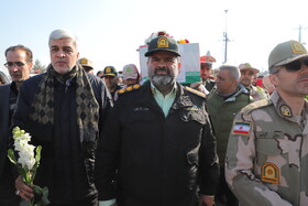 وداع مردم تبریز با شهید مرزبانی مهدی مصطفایی