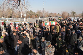 وداع مردم تبریز با شهید مرزبانی مهدی مصطفایی