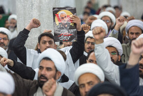 خروش حوزویان در محکومیت اهانت به قرآن و مقدسات اسلامی - قم