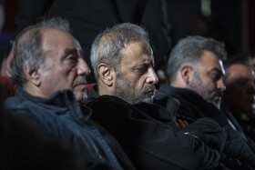 حمید نعمت‌الله، نویسنده و کارگردان در مراسم یادبود رضا رویگری