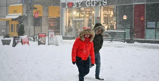 طوفان زمستانی در «نیویورک» ؛ اعلام وضعیت اضطراری و ممنوعیت تردد