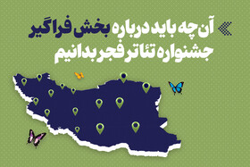 اینفوگرافیک/ آن‌چه باید درباره بخش فراگیر جشنواره تئاتر فجر بدانیم