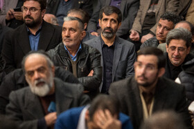 حبیب عباسی، مدیرکل روابط عمومی نهاد ریاست جمهوری در مراسم ختم حاج محمدعلی جوادی یگانه