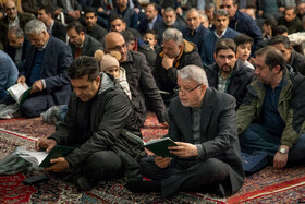 سید رضا صالحی امیری، وزیر میراث و گردشگری در مراسم ختم حاج محمدعلی جوادی یگانه