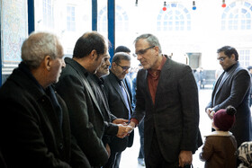 حسین جابری انصاری، مدیر عامل خبرگزاری ایرنا در مراسم ختم حاج محمدعلی جوادی یگانه