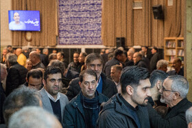 علی اصغر شفیعیان، مدیر پایگاه خبری انصاف نیوز در مراسم ختم حاج محمدعلی جوادی یگانه