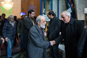 محمدعلی نادعلی زاده، مدیر عامل خبرگزاری ایسنا در مراسم ختم حاج محمدعلی جوادی یگانه