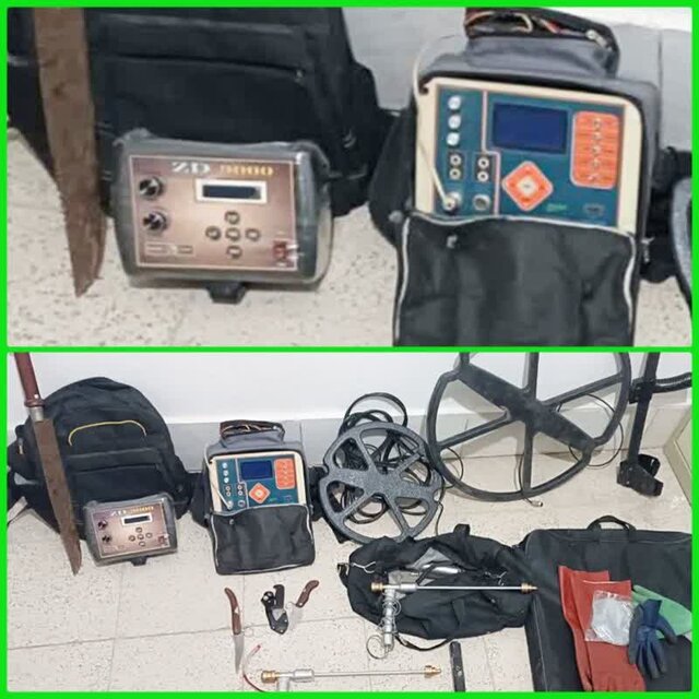 کشف دو دستگاه گنج‌یاب در کرج