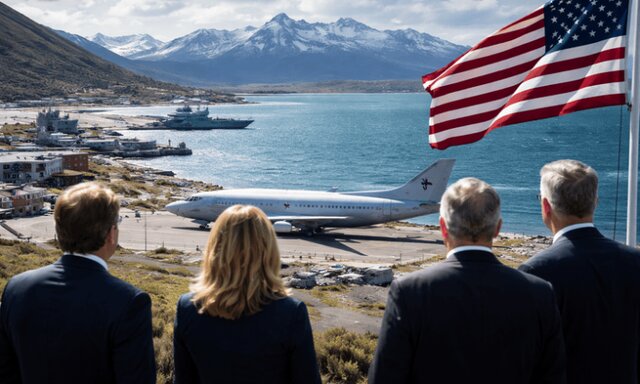 ورود مخفیانه هواپیمای پنتاگون به جنوب آرژانتین و نگرانی از طمع آمریکا به این نقطه